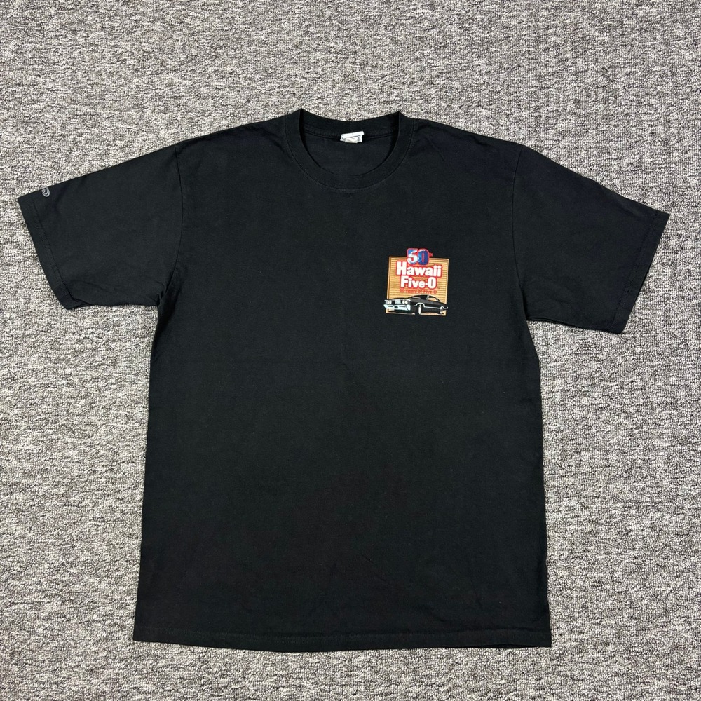 Crazy Shirts Hawaii Five-O Book Em Danno Graphic Black T-Shirt Mens Large